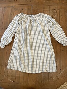 Petite plume gray square plaid nightgown girls 8